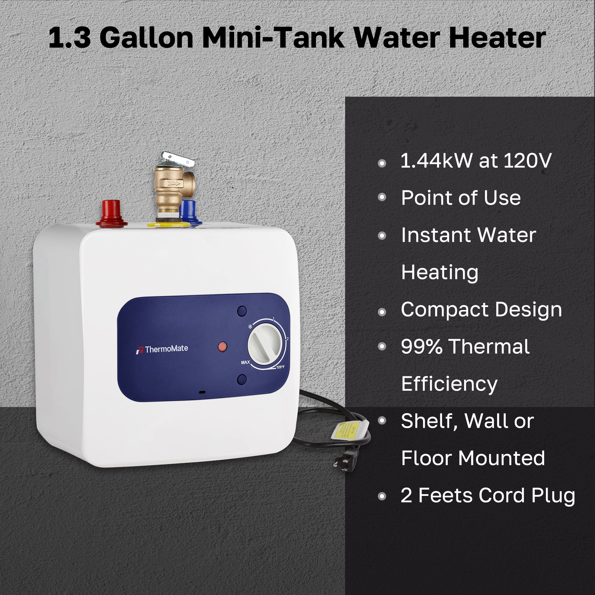 1.3 Gallon Mini-Tank Water Heater