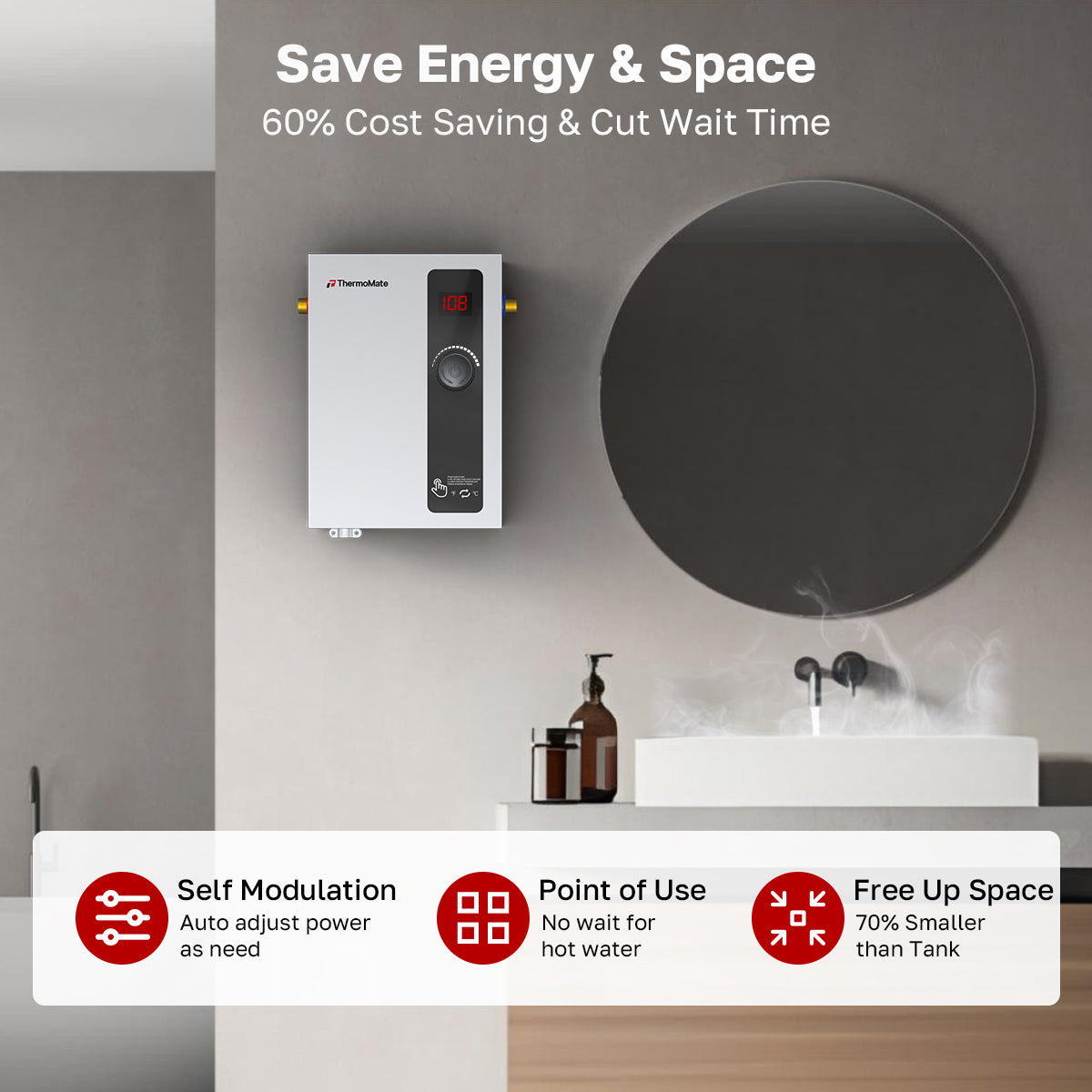 Save Energy & Space
60% Cost Saving & Cut Wait Time