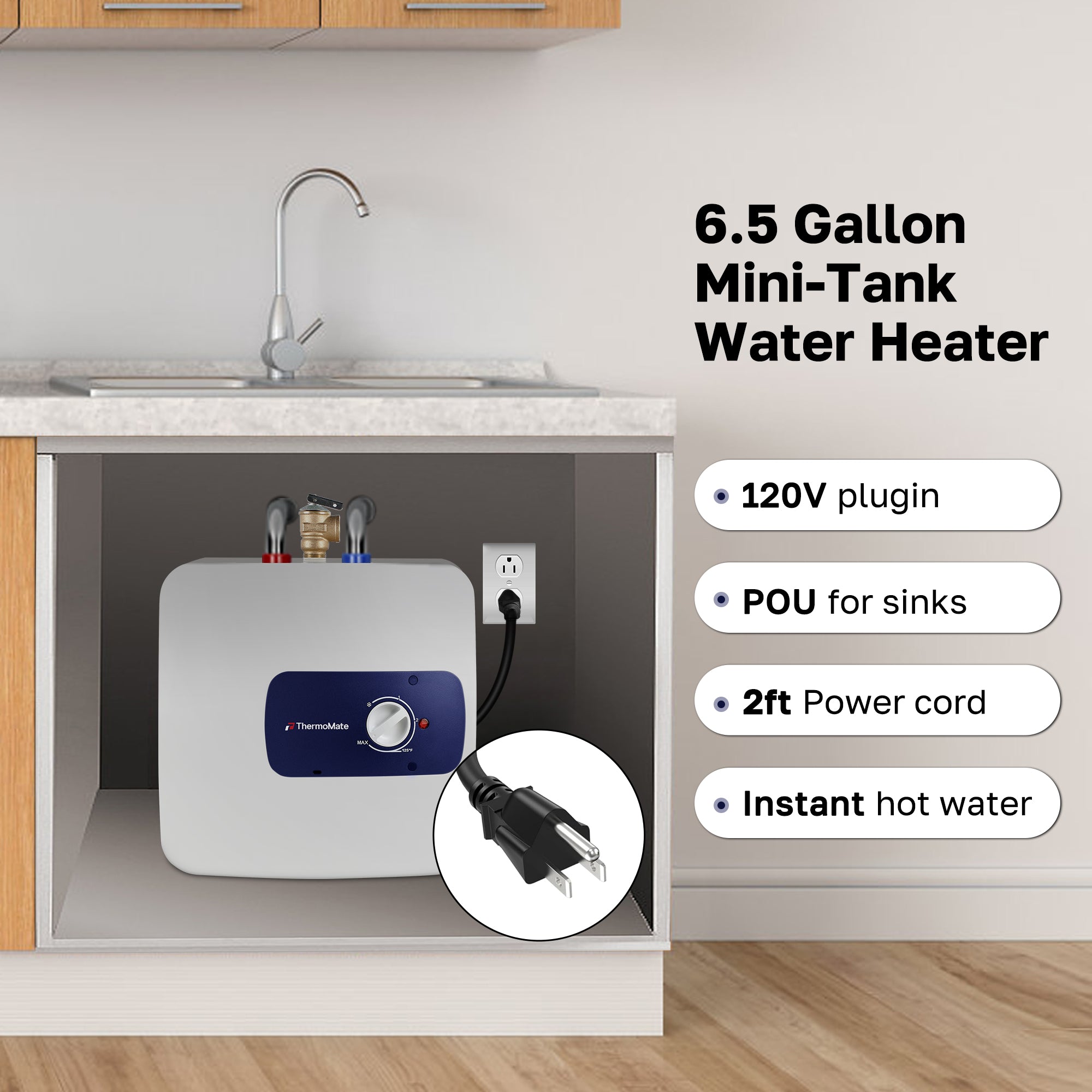 6.5 Gallon Mini-Tank Water Heater