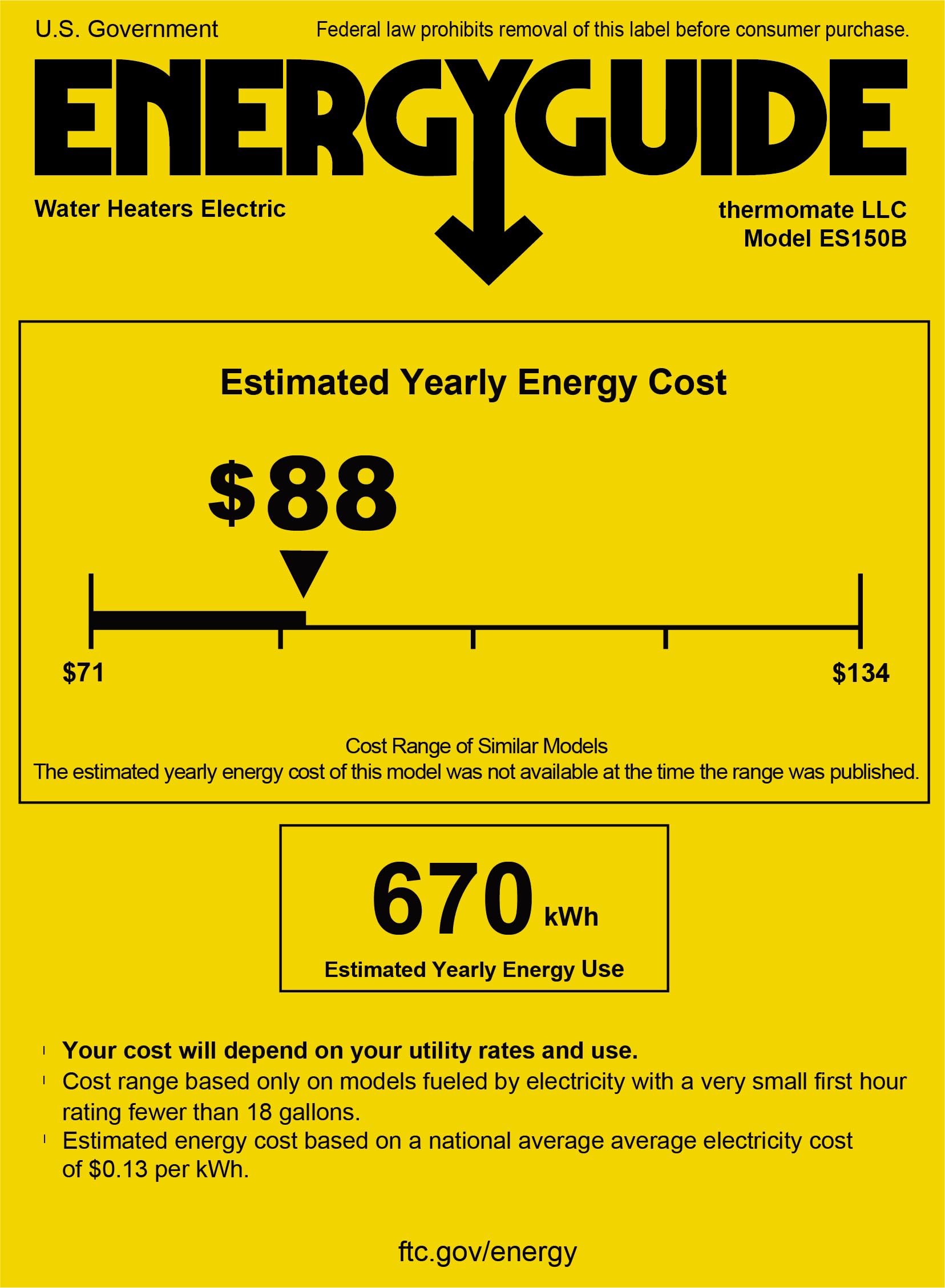 1.32 Gallon Point of Use Under Sink Water Heater - 120V
