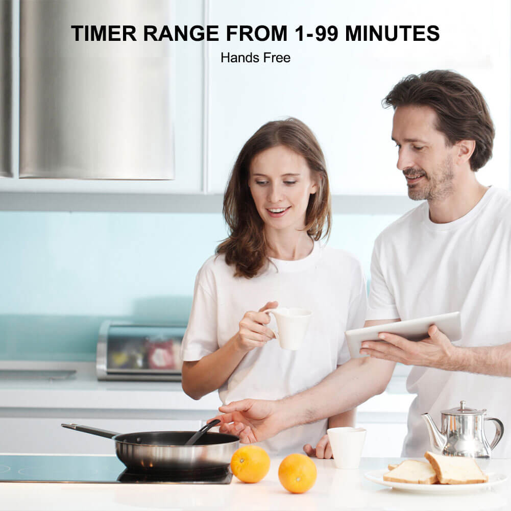 Electric Cooktop, thermomate 36 Inch Built-in Radiant Electric Stove Top, 240V Ceramic Electric Stove with 5 Burners, 9 Heating Level, Timer & Kid Safety Lock, Sensor Touch Control