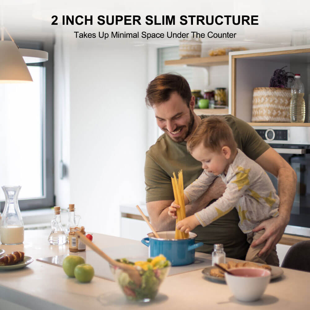 Electric Cooktop, thermomate 36 Inch Built-in Radiant Electric Stove Top, 240V Ceramic Electric Stove with 5 Burners, 9 Heating Level, Timer & Kid Safety Lock, Sensor Touch Control