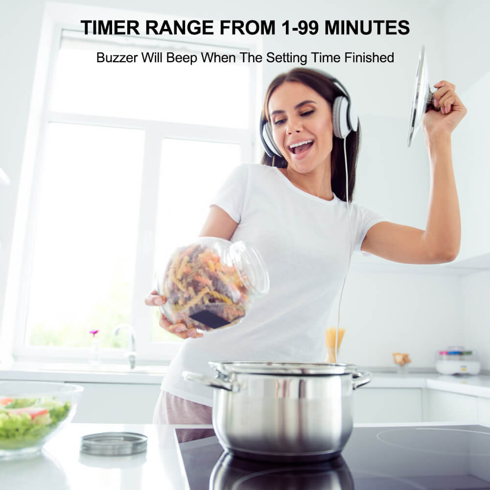 36 Inch Induction Cooktop, thermomate Built-in Electric Stove Top, 240V Electric Smoothtop with 5 Boost Burner, 9 Heating Level, Timer, Kid Safety Lock, Keep Warm Function, ETL & FCC Certified