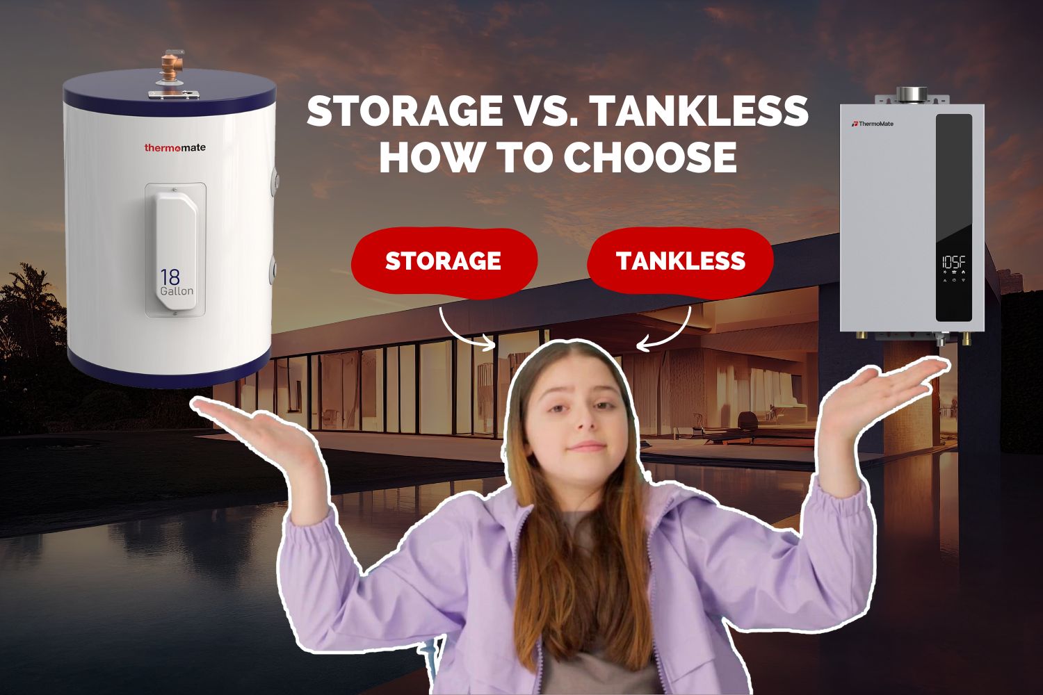 Storage vs. Tankless Water Heaters: Key Differences & How to Choose