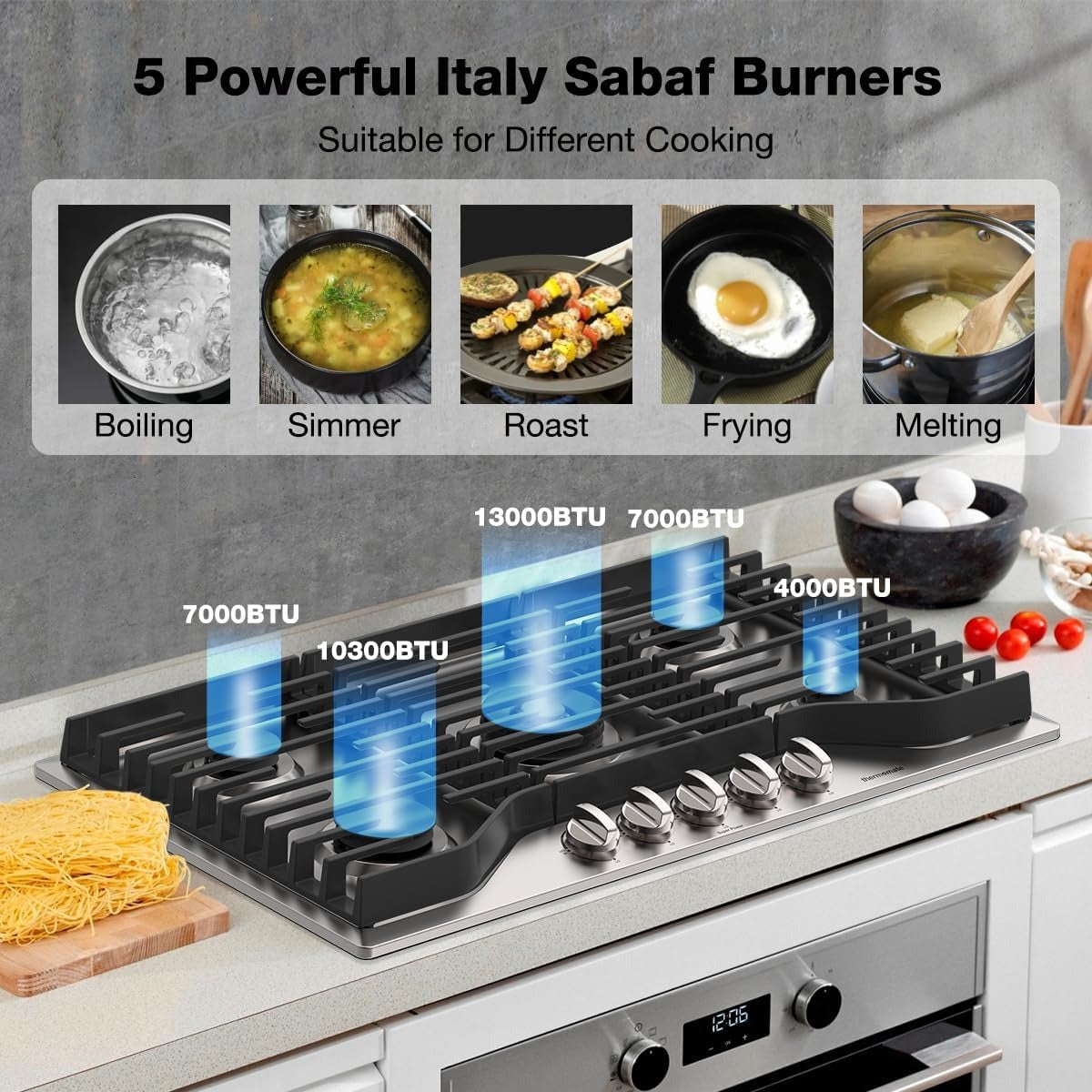 5 Powerful ltaly Sabaf Burners