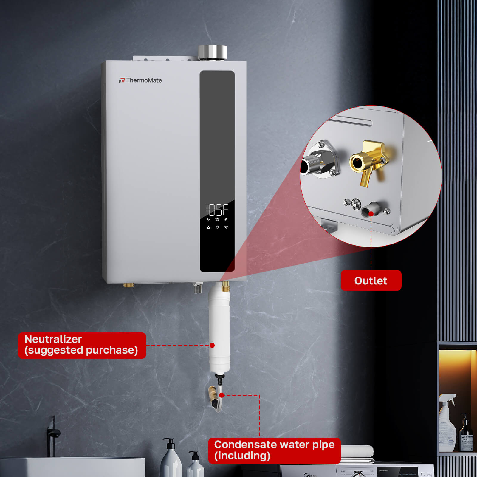 Condensate-water-pipe